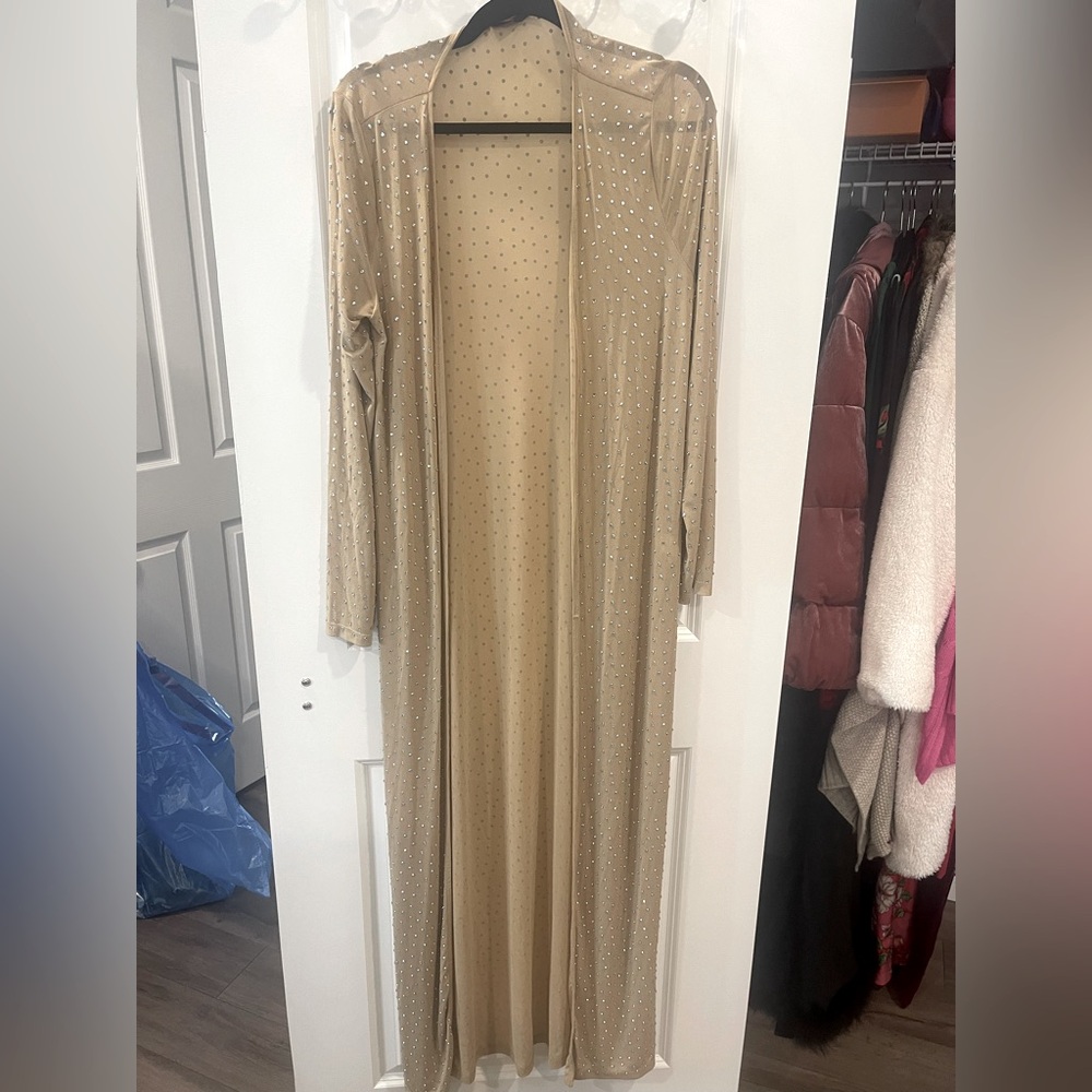 Nude long duster size L